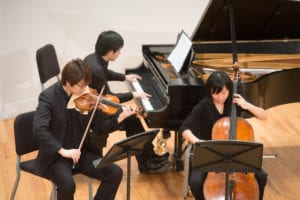 Violin, cello and piano students at Manhattan School of Music perform in Greenfield Hall