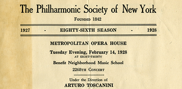 old program of symphony concert