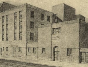 sketch of building