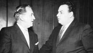 two men talking
