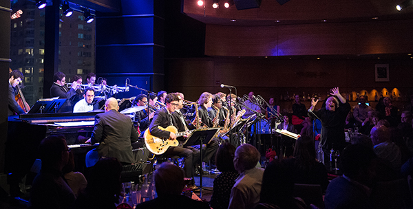 jazz band in night club