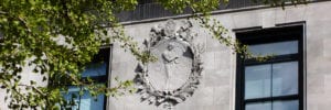 Stone frieze on outside of MSM's main building