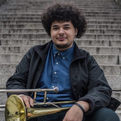 MSM Spotlight: </br>Jazz trombonist Armando Vergara (BM ’19)