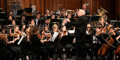 MSM Symphony Orchestra conducted by Leonard Slatkin (HonDMA ’13)