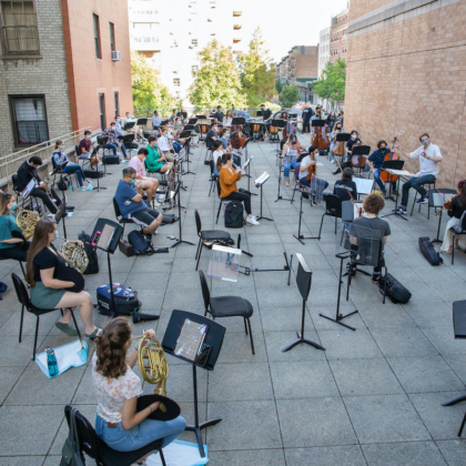 Video captures MSM student reactions to performing Mahler’s First Symphony outdoors
