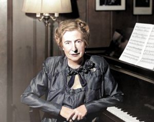 Woman at piano