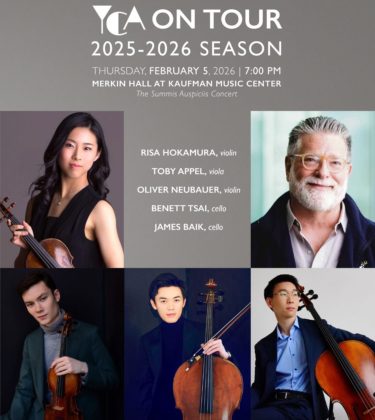 MSM student Risa Hokamura is featured in a Young Concert Artists event at Merkin Hall in New York on Feb 5