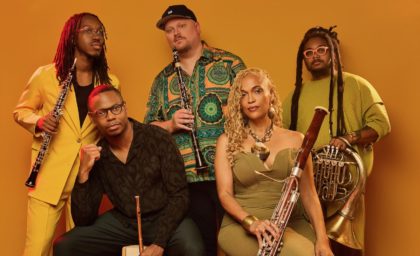 Imani Winds, featuring MSM alumni and faculty members, receive the 2026 Michale Jaffee Visionary Award from Chamber Music America