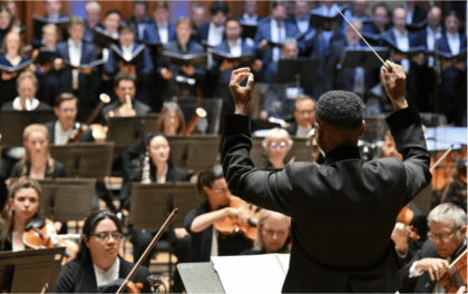 MSM alumnus Malcolm J. Merriweather conducts the London Symphony Orchestra for world-premiere performances